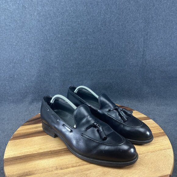Footjoy Classics Black Leather Tassel Loafer Mens Sz 12C Casual Slip On Shoes - Picture 2 of 12